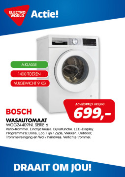 Bosch Wasautomaat 699,-