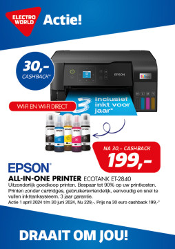 Epson All-in-one printer 30 euro cashback