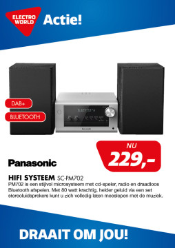 Panasonic Hifi systeem 229,-