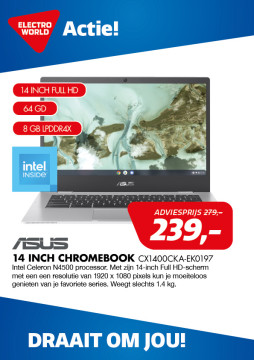 Asus Chromebook 239,-